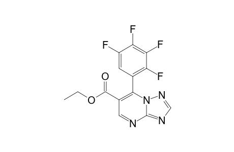 7-TETRAFLUOROPHENYL-6-ETHOXYCARBONYL-1,2,4-TRIAZOLO-[1,5-A]-PYRIMIDINE