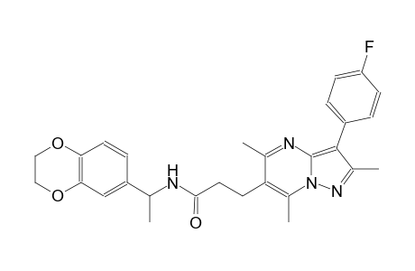 pyrazolo[1,5-a]pyrimidine-6-propanamide, N-[1-(2,3-dihydro-1,4-benzodioxin-6-yl)ethyl]-3-(4-fluorophenyl)-2,5,7-trimethyl-