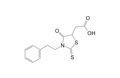 4-oxo-3-phenethyl-2-thioxo-5-thiazolidineacetic acid