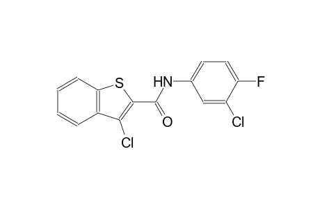3-chloro-N-(3-chloro-4-fluorophenyl)-1-benzothiophene-2-carboxamide