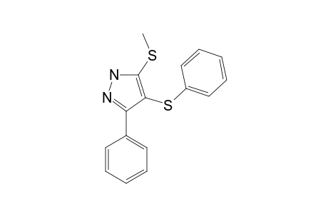 3-methylsulfanyl-5-phenyl-4-phenylsulfanyl-1H-pyrazole