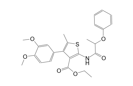 ethyl 4-(3,4-dimethoxyphenyl)-5-methyl-2-[(2-phenoxypropanoyl)amino]-3-thiophenecarboxylate