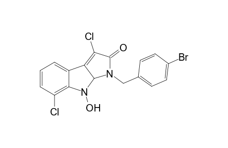1-(4-Bromobenzyl)-3,7-dichloro-8-hydroxy-8,8a-dihydropyrroloo[2,3-b]indol-2-one