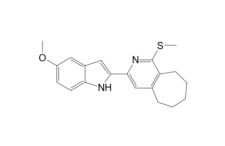 5-Methoxy-2-[1-(methylthio)cyclohepta[c]pyridin-3-yl]indole