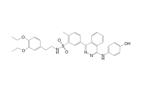 benzenesulfonamide, N-[2-(3,4-diethoxyphenyl)ethyl]-5-[4-[(4-hydroxyphenyl)amino]-1-phthalazinyl]-2-methyl-