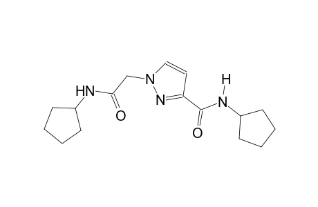 1H-pyrazole-1-acetamide, N-cyclopentyl-3-[(cyclopentylamino)carbonyl]-