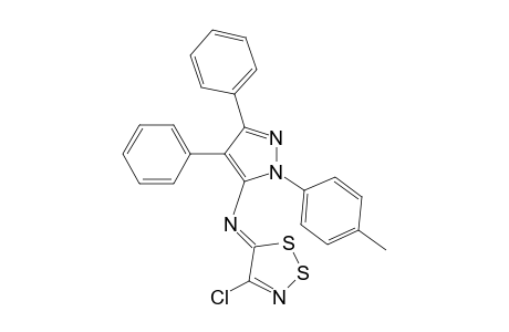 (4-Chloro-[1,2,3]-dithiazol-5-ylidene)(4,5-diphenyl-2-p-tolyl-2H-pyrazol-3-yl)amine