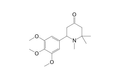 1,2,2-trimethyl-6-(3,4,5-trimethoxyphenyl)-4-piperidinone