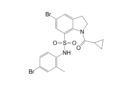 1H-indole-7-sulfonamide, 5-bromo-N-(4-bromo-2-methylphenyl)-1-(cyclopropylcarbonyl)-2,3-dihydro-