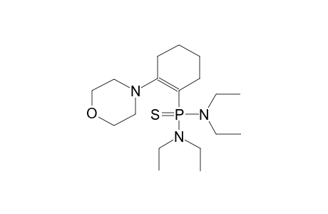 2-MORPHOLINO-1-CYCLOHEXENYLTHIOPHOSPHONIC ACID, TETRAETHYLDIAMIDE