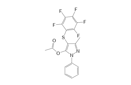3-Methyl-4-[(2,3,4,5,6-pentafluorophenyl)sulfanyl]-1-phenyl-1H-pyrazol-5-yl acetate