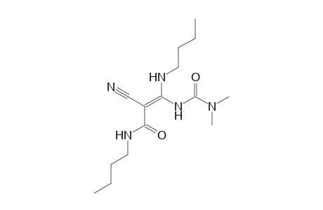 2-Cyano-2-(N-butylcarboxamido)-1-(N,N-dimethylureano)-1-butylethenylamine
