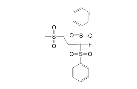 3,3-BIS-(BENZENESULFONYL)-3-FLUORO-1-(METHYLSULFONYL)-PROPANE