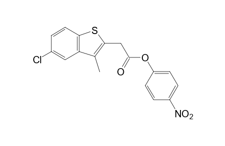5-chloro-3-methylbenzo[b]thiophene-2-acetic acid, p-nitrophenyl ester