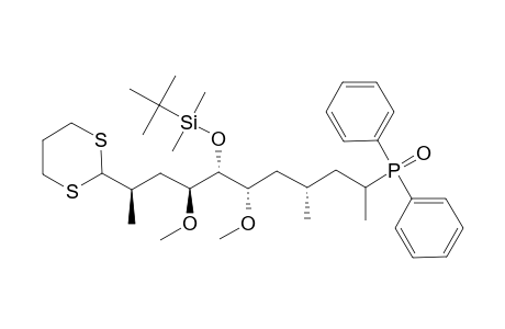 tert-butyl-[(2R,4S,5R,6S,8R)-10-di(phenyl)phosphoryl-2-(1,3-dithian-2-yl)-4,6-dimethoxy-8-methylundecan-5-yl]oxy-dimethylsilane