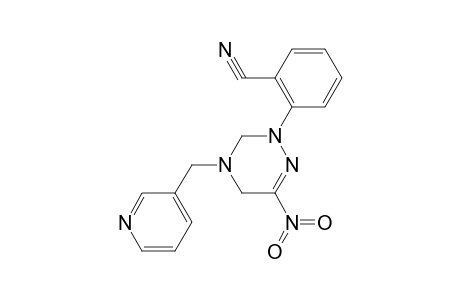 Benzonitrile, 2-[2,3,4,5-tetrahydro-6-nitro-4-(3-pyridylmethyl)-1,2,4-triazin-2-yl]-