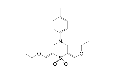 N-4-Methylphenyl-2(E),6(E)-bis(ethoxymethylidene)thiomorpholine-1,1-dioxide