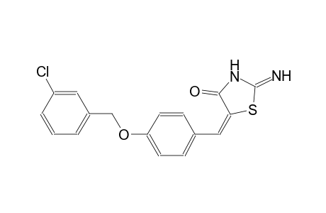 (5E)-5-{4-[(3-chlorobenzyl)oxy]benzylidene}-2-imino-1,3-thiazolidin-4-one