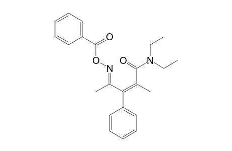 (Z,E)-N,N-Diethyl-2-methyl-4-oxo-3-phenyl-2-pentenamide-O-benzoyloxime