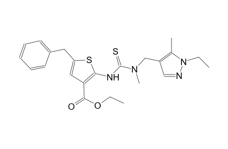 ethyl 5-benzyl-2-({[[(1-ethyl-5-methyl-1H-pyrazol-4-yl)methyl](methyl)amino]carbothioyl}amino)-3-thiophenecarboxylate