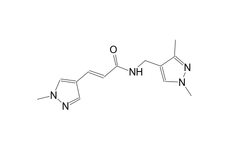 (2E)-N-[(1,3-dimethyl-1H-pyrazol-4-yl)methyl]-3-(1-methyl-1H-pyrazol-4-yl)-2-propenamide