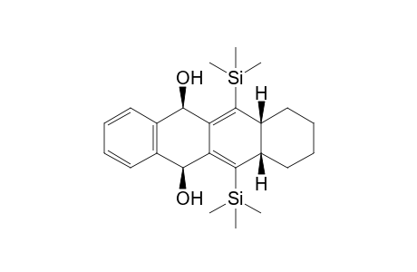 (5R,6aR,10aS,12S)-6,11-Bis-trimethylsilanyl-5,6a,7,8,9,10,10a,12-octahydro-naphthacene-5,12-diol