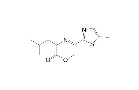 DL-Leucine, N-[(5-methyl-2-thiazolyl)methylene]-, methyl ester