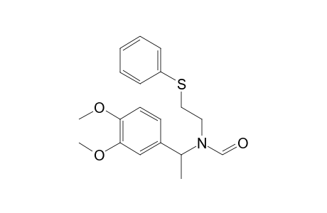 N-[1-(3,4-Dimethoxyphenyl)ethyl]-N-[2-(phenylthio)ethyl]formamide