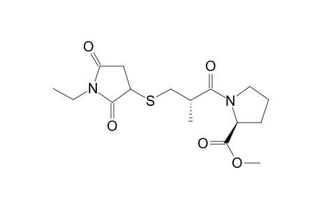Captopril-n-ethylsuccinimide methyl ester