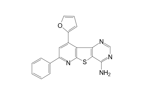 Pyrido[2,3-b]pyrimido[4,5-d]thiophen-4-amine, 9-(2-furyl)-7-phenyl-