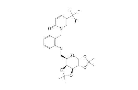 1,2:3,4-DI-O-ISOPROPYLIDENE-6-DEOXY-6-[2-(5-TRIFLUOROMETHYL-2(1H)-PYRIDONE-1-YL-METHYLENE)-ANILINO]-ALPHA-D-GALACTOPYRANOSIDE