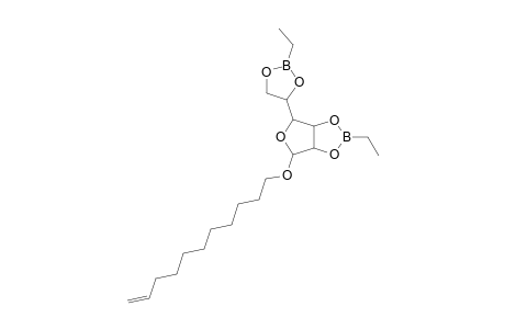 beta-D-MANNOFURANOSE, 2,3:5,6-DI-O-ETHYLBORANDIYL-1-O-(10-UNDECEN-1-YL)-