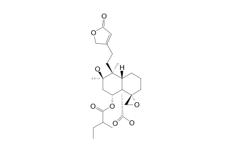 SCUPOLIN-F;6-ALPHA-[(2'-METHYL-BUTYRYL)-OXY]-19-CARBOXY-4-ALPHA,18-EPOXY-8-BETA-HYDROXY-NEOClEROD-13-EN-15,16-OLIDE