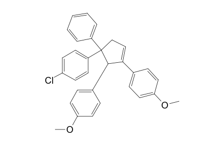1,2-bis(p-Methoxyphenyl)-3-(p-chlorophenyl)-3-phenylcyclopent-5(1)-ene