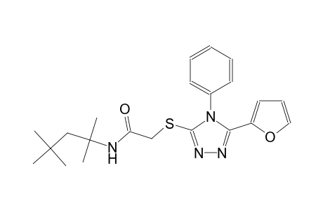 acetamide, 2-[[5-(2-furanyl)-4-phenyl-4H-1,2,4-triazol-3-yl]thio]-N-(1,1,3,3-tetramethylbutyl)-
