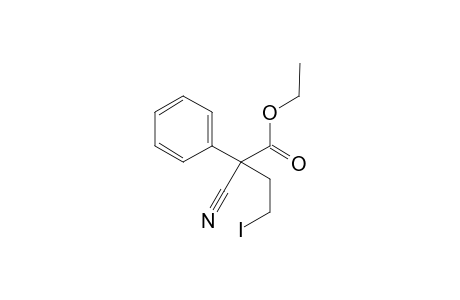 Ethyl 4-Iodo-2-cyano-2-phenylbutanoate