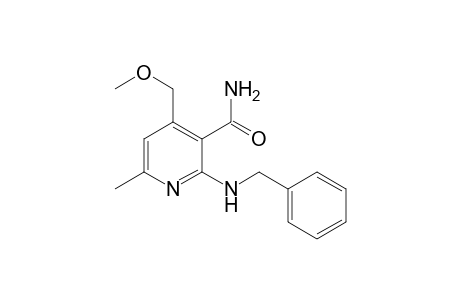 2-(benzylamino)-4-(methoxymethyl)-6-methyl-pyridine-3-carboxamide
