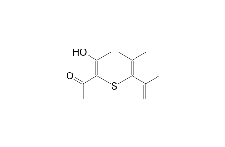 (E)-3-(2,4-dimethylpenta-1,3-dien-3-ylsulfanyl)-4-hydroxypent-3-en-2-one