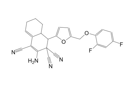 2-amino-4-{5-[(2,4-difluorophenoxy)methyl]-2-furyl}-4a,5,6,7-tetrahydro-1,3,3(4H)-naphthalenetricarbonitrile