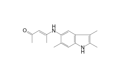 4-[(2,3,6-trimethyl-1H-indol-5-yl)amino]-3-penten-2-one
