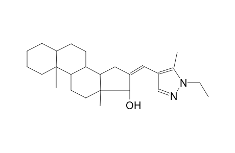 16-[(1-ethyl-5-methyl-1H-pyrazol-4-yl)methylene]androstan-17-ol