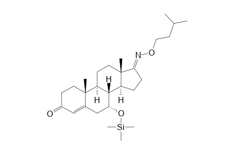 17-O-isopentyloxime of 7.alpha.-hydroxy-4-androstene-3,17-dione TMS ether