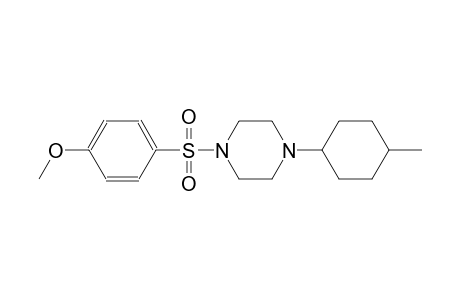 methyl 4-{[4-(4-methylcyclohexyl)-1-piperazinyl]sulfonyl}phenyl ether
