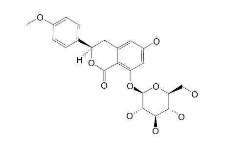 SCORZOCRETICOSIDE-I;8-O-BETA-D-GLUCOPYRANOSYLSCORZOCRETICIN