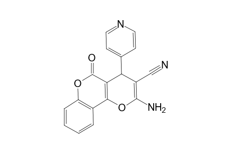 2-Amino-5-oxo-4-pyridin-4-yl-4H,5H-pyrano[3,2-c]chromene-3-carbonitrile