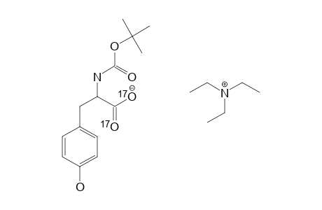 17O-BOC-L-TYROSINE,TRIETHYLAMMONIUMSALT