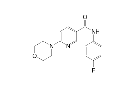 3-Pyridinecarboxamide, N-(4-fluorophenyl)-6-(4-morpholinyl)-