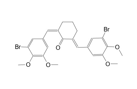 (2Z,6E)-2,6-bis(3-bromo-4,5-dimethoxybenzylidene)cyclohexanone