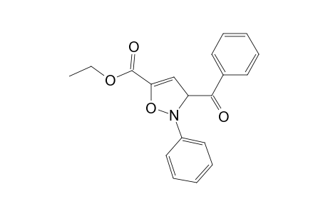 5-Isoxazolecarboxylic acid, 3-benzoyl-2,3-dihydro-2-phenyl-, ethyl ester
