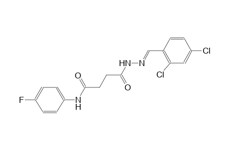 butanoic acid, 4-[(4-fluorophenyl)amino]-4-oxo-, 2-[(E)-(2,4-dichlorophenyl)methylidene]hydrazide